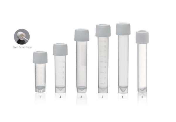 Transport Tube with Swab Capture Cap